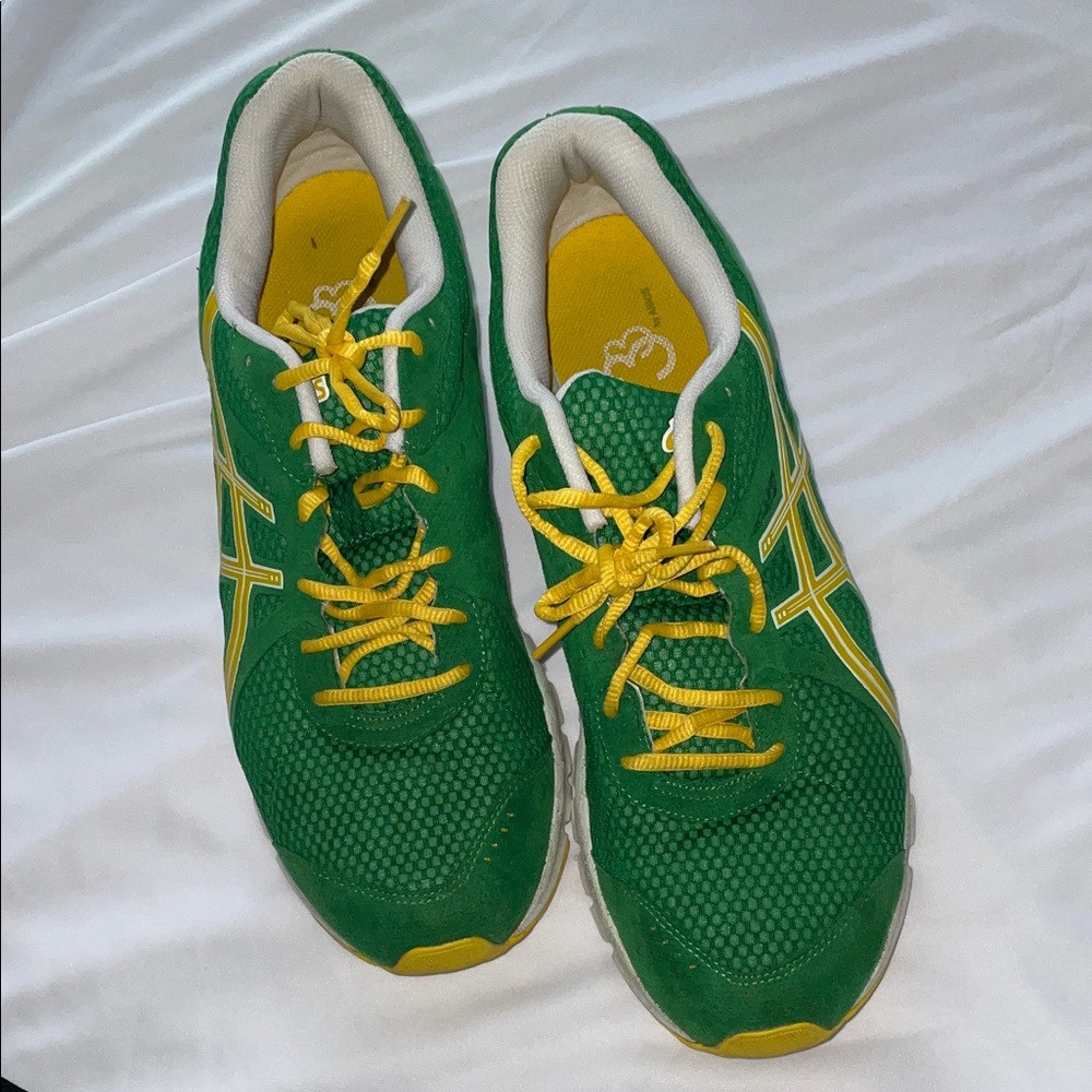 Asics Green and Yellow Sneakers